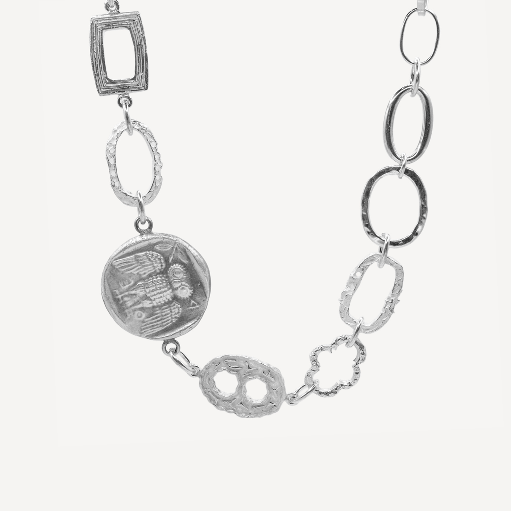 Coin Necklace - Silver